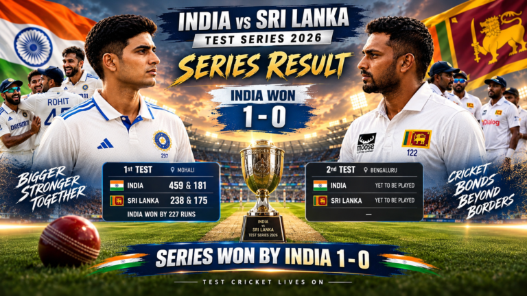 India vs Sri Lanka Test Series 2026