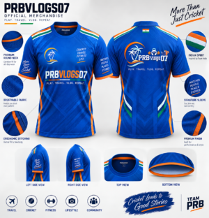 Premium Cricket Jersey – Blue